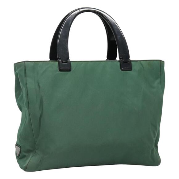 PRADA Hand Bag Nylon Green - Picture 1 of 9